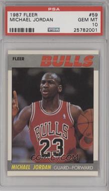 1987-88 Fleer - [Base] #59 - Michael Jordan [PSA 10 GEM MT]