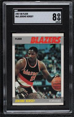 1987-88 Fleer - [Base] #60 - Jerome Kersey [SGC 8 NM/Mt]