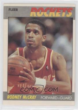 1987-88 Fleer - [Base] #72 - Rodney McCray