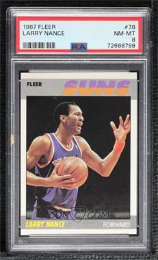 1987-88 Fleer - [Base] #78 - Larry Nance [PSA 8 NM‑MT]