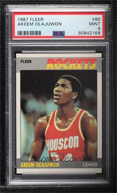 1987-88 Fleer - [Base] #80 - Hakeem Olajuwon [PSA 9 MINT]