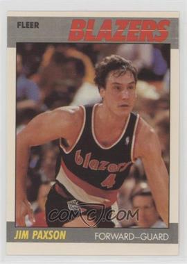 1987-88 Fleer - [Base] #82 - Jim Paxson [EX to NM]