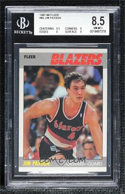 1987-88 Fleer - [Base] #82 - Jim Paxson [BGS 8.5 NM‑MT+]