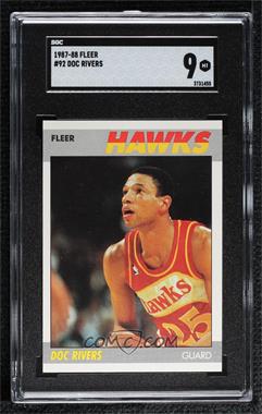 1987-88 Fleer - [Base] #92 - Doc Rivers [SGC 9 MINT]