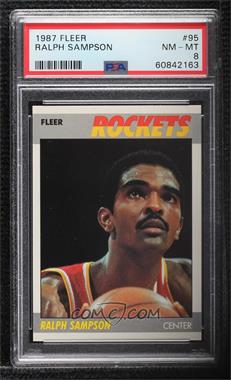 1987-88 Fleer - [Base] #95 - Ralph Sampson [PSA 8 NM‑MT]