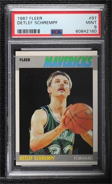 1987-88 Fleer - [Base] #97 - Detlef Schrempf [PSA 9 MINT]