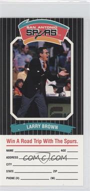 1988-89 Diamond Shamrock San Antonio Spurs - [Base] #_LABR - Larry Brown