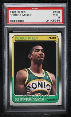 1988-89 Fleer - [Base] #109 - Derrick McKey [PSA 9 MINT]