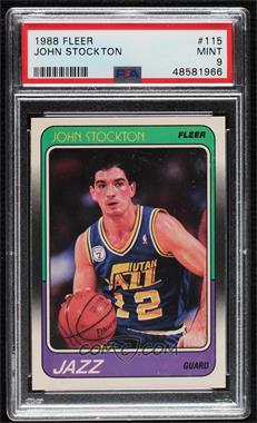 1988-89 Fleer - [Base] #115 - John Stockton [PSA 9 MINT]