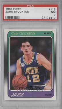 1988-89 Fleer - [Base] #115 - John Stockton [PSA 7 NM]