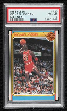 1988-89 Fleer - [Base] #120 - All-Star - Michael Jordan [PSA 6 EX‑MT]