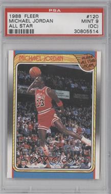 1988-89 Fleer - [Base] #120 - All-Star - Michael Jordan [PSA 9 MINT (OC)]