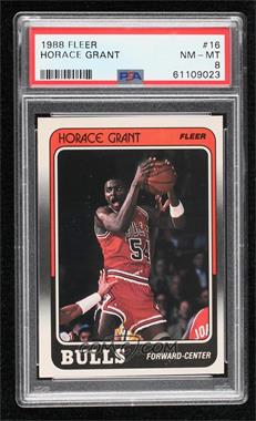 1988-89 Fleer - [Base] #16 - Horace Grant [PSA 8 NM‑MT]