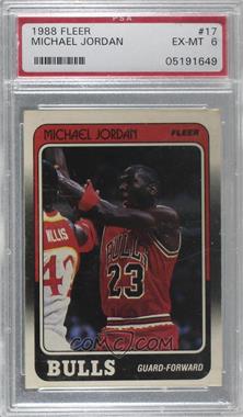 1988-89 Fleer - [Base] #17 - Michael Jordan [PSA 6 EX‑MT]