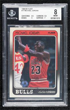 1988-89 Fleer - [Base] #17 - Michael Jordan [BGS 8 NM‑MT]