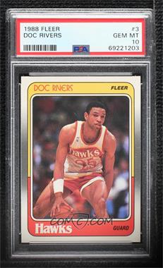 1988-89 Fleer - [Base] #3 - Doc Rivers [PSA 10 GEM MT]