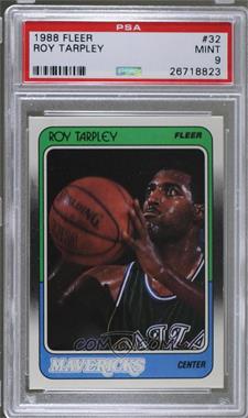 1988-89 Fleer - [Base] #32 - Roy Tarpley [PSA 9 MINT]