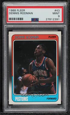 1988-89 Fleer - [Base] #43 - Dennis Rodman [PSA 9 MINT]