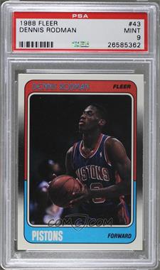 1988-89 Fleer - [Base] #43 - Dennis Rodman [PSA 9 MINT]