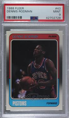 1988-89 Fleer - [Base] #43 - Dennis Rodman [PSA 9 MINT]