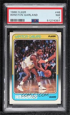 1988-89 Fleer - [Base] #46 - Winston Garland [PSA 7 NM]