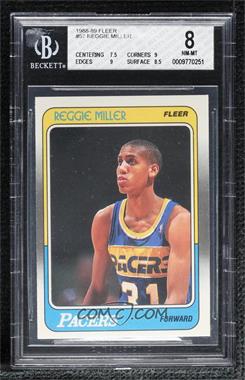 1988-89 Fleer - [Base] #57 - Reggie Miller [BGS 8 NM‑MT]
