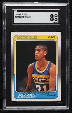 1988-89 Fleer - [Base] #57 - Reggie Miller [SGC 8 NM/Mt]