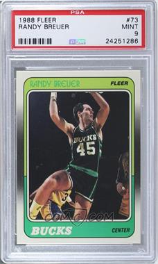 1988-89 Fleer - [Base] #73 - Randy Breuer [PSA 9 MINT]