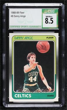1988-89 Fleer - [Base] #8 - Danny Ainge [CSG 8.5 NM/Mint+]