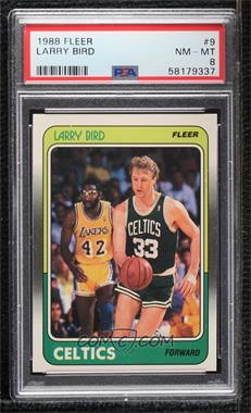 1988-89 Fleer - [Base] #9 - Larry Bird [PSA 8 NM‑MT]