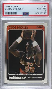 1988-89 Fleer - [Base] #92 - Clyde Drexler [PSA 8 NM‑MT]
