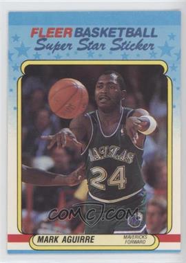 1988-89 Fleer Super Star Sticker - [Base] #1 - Mark Aguirre [Good to VG‑EX]