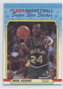 1988-89 Fleer Super Star Sticker - [Base] #1 - Mark Aguirre [Good to VG‑EX]