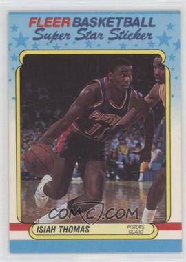 1988-89 Fleer Super Star Sticker - [Base] #10 - Isiah Thomas [EX to NM]