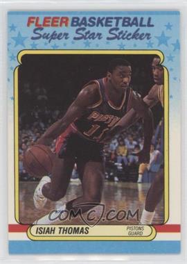 1988-89 Fleer Super Star Sticker - [Base] #10 - Isiah Thomas [EX to NM]