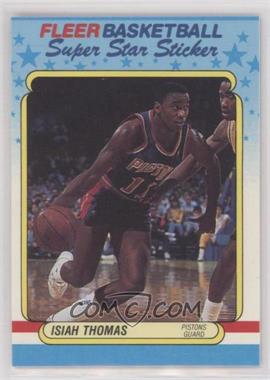 1988-89 Fleer Super Star Sticker - [Base] #10 - Isiah Thomas [EX to NM]