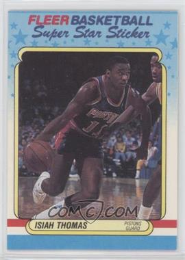 1988-89 Fleer Super Star Sticker - [Base] #10 - Isiah Thomas [EX to NM]