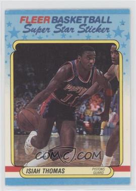 1988-89 Fleer Super Star Sticker - [Base] #10 - Isiah Thomas [EX to NM]
