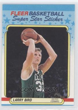1988-89 Fleer Super Star Sticker - [Base] #2 - Larry Bird
