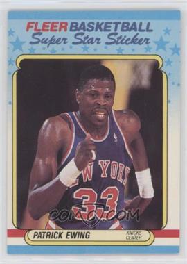 1988-89 Fleer Super Star Sticker - [Base] #5 - Patrick Ewing [Poor to Fair]