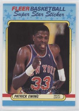 1988-89 Fleer Super Star Sticker - [Base] #5 - Patrick Ewing [EX to NM]