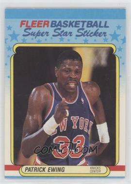 1988-89 Fleer Super Star Sticker - [Base] #5 - Patrick Ewing [EX to NM]