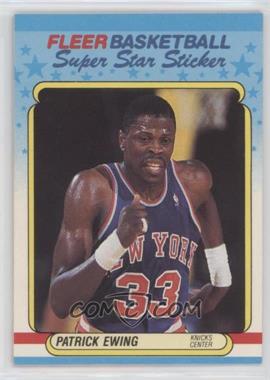 1988-89 Fleer Super Star Sticker - [Base] #5 - Patrick Ewing [Poor to Fair]