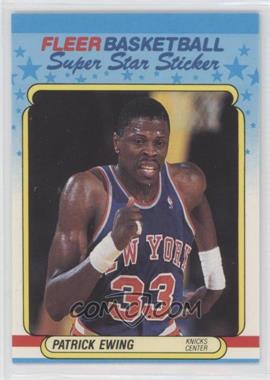 1988-89 Fleer Super Star Sticker - [Base] #5 - Patrick Ewing [EX to NM]