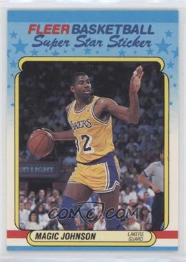 1988-89 Fleer Super Star Sticker - [Base] #6 - Magic Johnson [Poor to Fair]