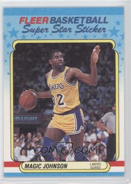 1988-89 Fleer Super Star Sticker - [Base] #6 - Magic Johnson