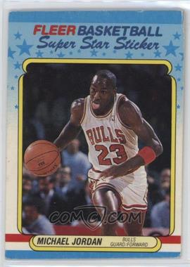 1988-89 Fleer Super Star Sticker - [Base] #7 - Michael Jordan