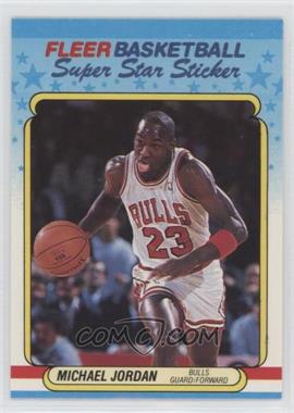 1988-89 Fleer Super Star Sticker - [Base] #7 - Michael Jordan