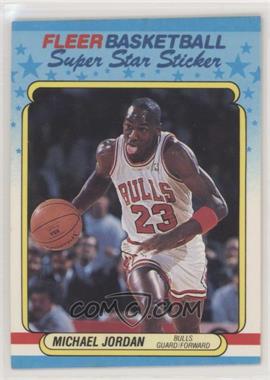 1988-89 Fleer Super Star Sticker - [Base] #7 - Michael Jordan