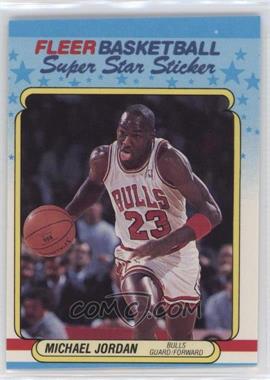 1988-89 Fleer Super Star Sticker - [Base] #7 - Michael Jordan